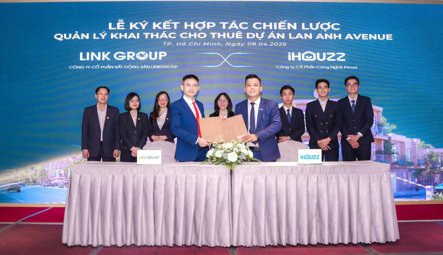 LinkGroup ký kết hợp tác cùng iHouzz quản lý khai thác cho thuê dự án Lan Anh Avenue