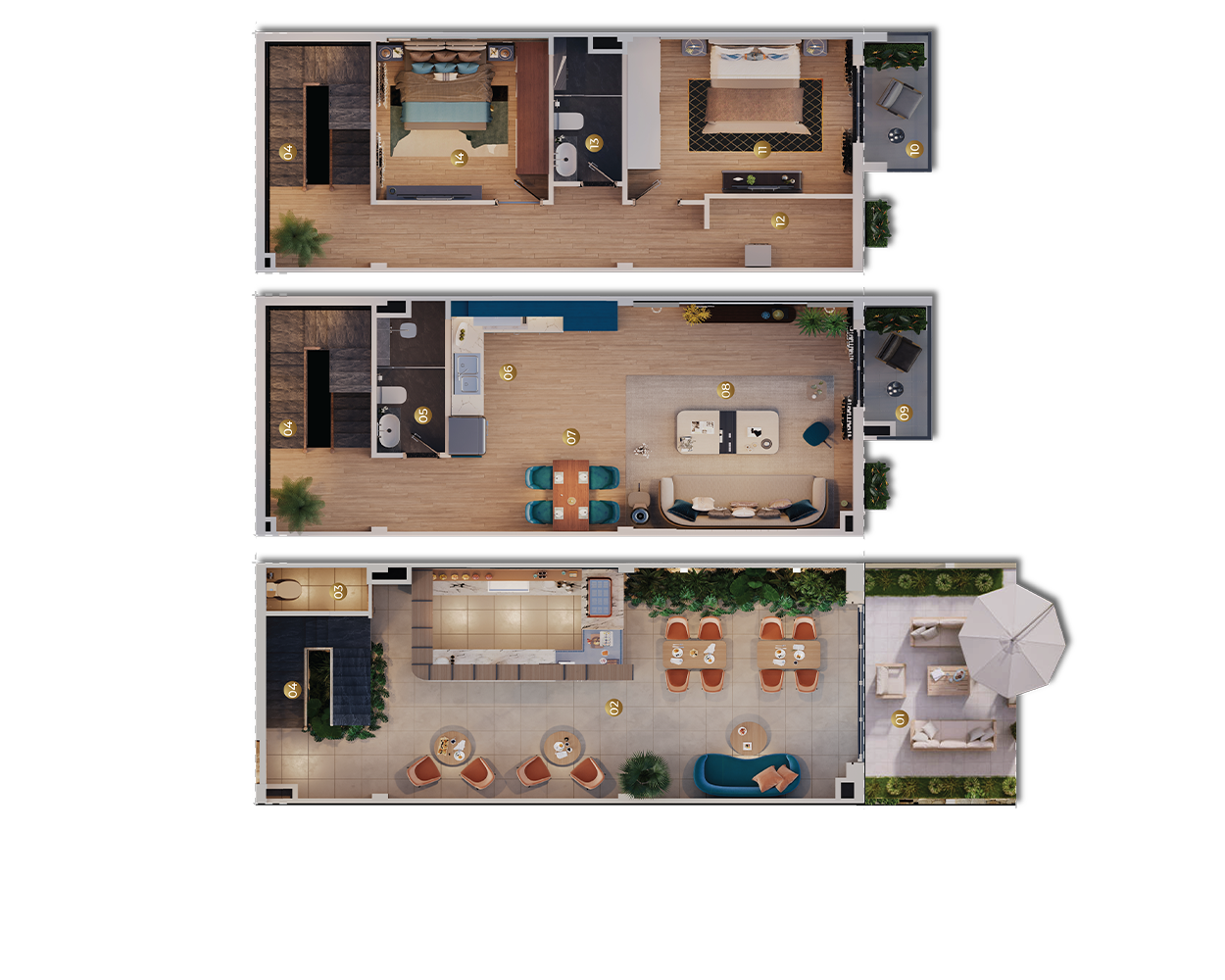 Thiết kế lệch tầng thông minh